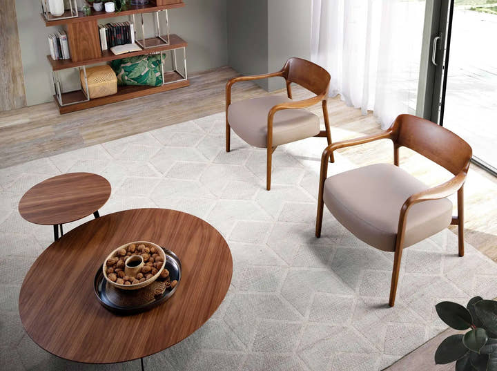 Sillón madera de fresno y polipiel visón - Sillón - El Workshop - vison