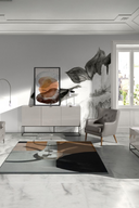 Donkergrijze leren Chester fauteuil