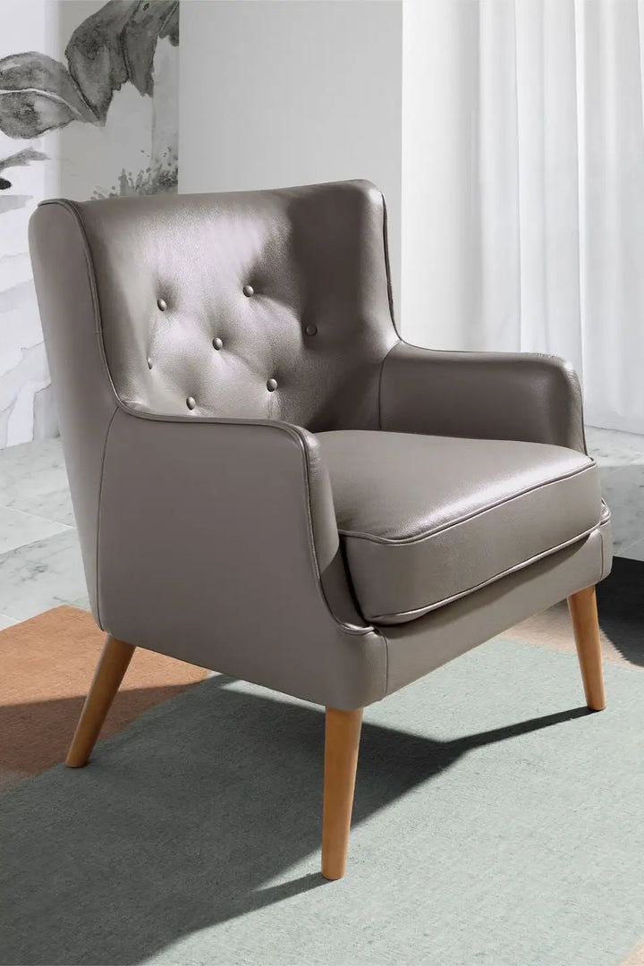 Sillón Chester piel gris oscuro - Sillón - El Workshop-
