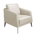 Sillón piel gris taupe
