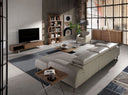 Sillón piel gris taupe