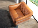 sillón chester piel marrón, vista 3