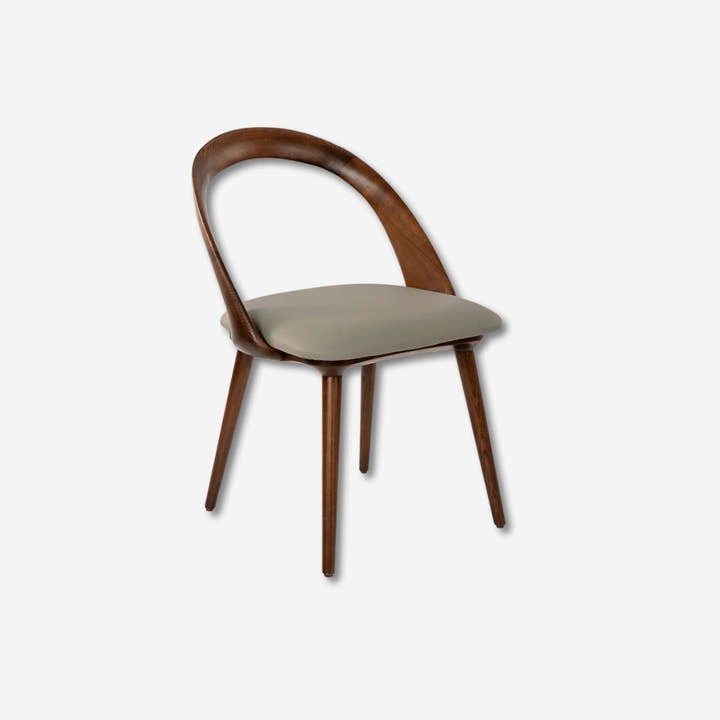 Silla nogal y polipiel visón - Silla - El Workshop - 