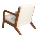 sillón tela blanco, vista 6