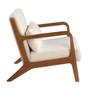 sillón tela blanco, vista 5