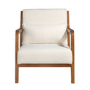 sillón tela blanco, vista 7