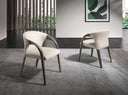 Silla polipiel crema