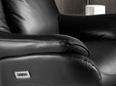 sillón relax giratorio piel negro, vista 2