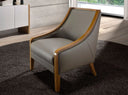 Sillón piel gris