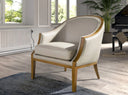 Sillón piel arena