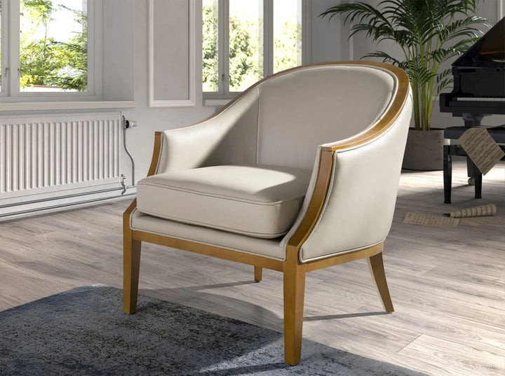 Sillón piel arena - Sillón - El Workshop-