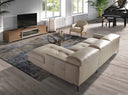 Sillón piel arena