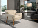 sillón piel arena, vista 2