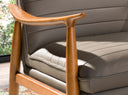 sillón piel gris oscuro, vista 3