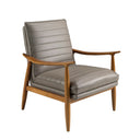 Sillón piel gris oscuro