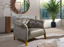 Sillón Chester piel gris