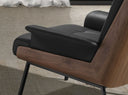 sillón polipiel negro