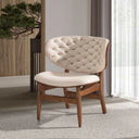 Sillón polipiel arena - Sillón - El Workshop - madera - chapada - nogal