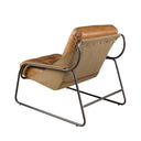 sillón piel marrón, vista 8