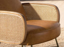 sillón piel marrón, vista 12