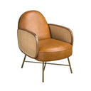 Sillón piel marrón