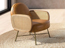 Sillón piel marrón