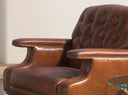 sillón chester piel marrón coñac, vista 5