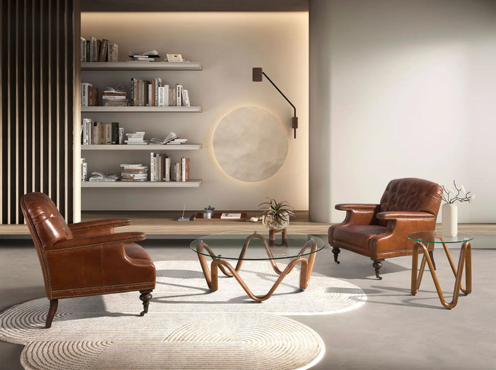 Sillón Chester piel marrón coñac - Sillón - El Workshop-