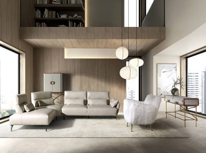 Sillón tela pelo largo blanco - Sillón - El Workshop - blanco