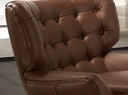 sillón chester piel marrón oscuro, vista 2