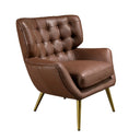 Sillón Chester piel marrón oscuro