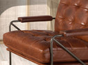sillón piel marrón coñac