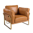 Sillón piel camel