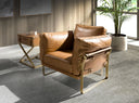 Sillón piel camel