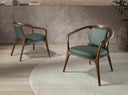 Sillón polipiel verde oscuro - Sillón - El Workshop-71 x 64 x 72 Cm