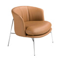 Sillón polipiel marrón - Sillón - El Workshop-76 x 71 x 69 Cm