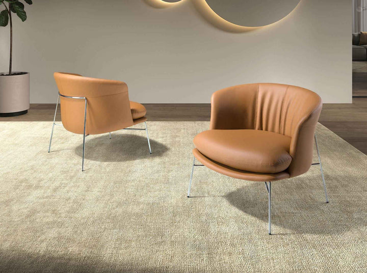 Sillón polipiel marrón - Sillón - El Workshop-76 x 71 x 69 Cm