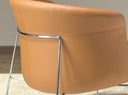 sillón polipiel marrón