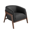 Sillón piel negro