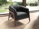 Sillón piel negro