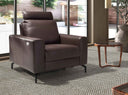 Sillón relax piel marrón chocolate