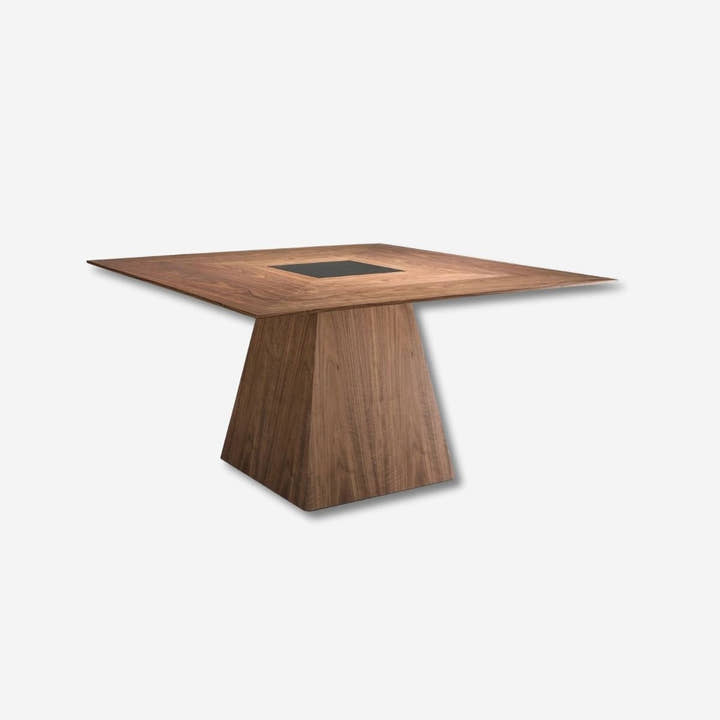 Mesa comedor cuadrada nogal - Mesa - El Workshop - Madera oscura