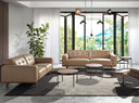 Chester 3-Sitzer-Sofa aus sandfarbenem Leder