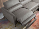 sofá chaise longue relax derecha piel gris oscuro, vista 2