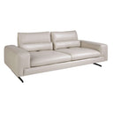 3-Sitzer-Sofa aus taupefarbenem Leder