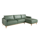 Sofá chaise longue derecha piel verde - Sofás - El Workshop - verde