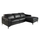 Sofá chaise longue relax derecha piel negro - Sofás - El Workshop - negro