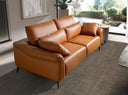 3-Sitzer-Sofa aus braunem Leder