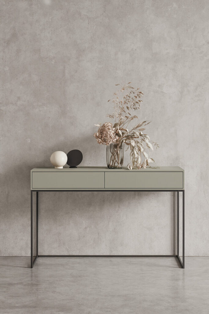 Custom-made lacquered wooden console table - Lanzarote 