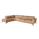Sofá chaise longue relax modular izquierdo piel marrón - Sofás - El Workshop - marrón